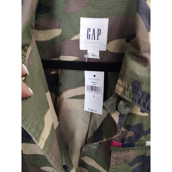 Gap Camo Jacket Limited Edition Large New With Tags $98 - Picture 9 of 15